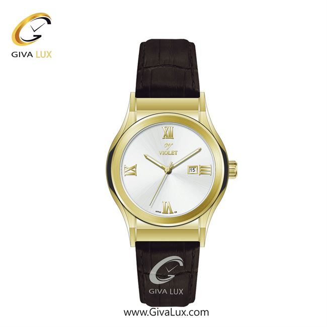 ساعت مچی اورجینال زنانه ویولت VIOLET طلایی | قهوه ای| نقره ای| کد رفرنس 0565/2